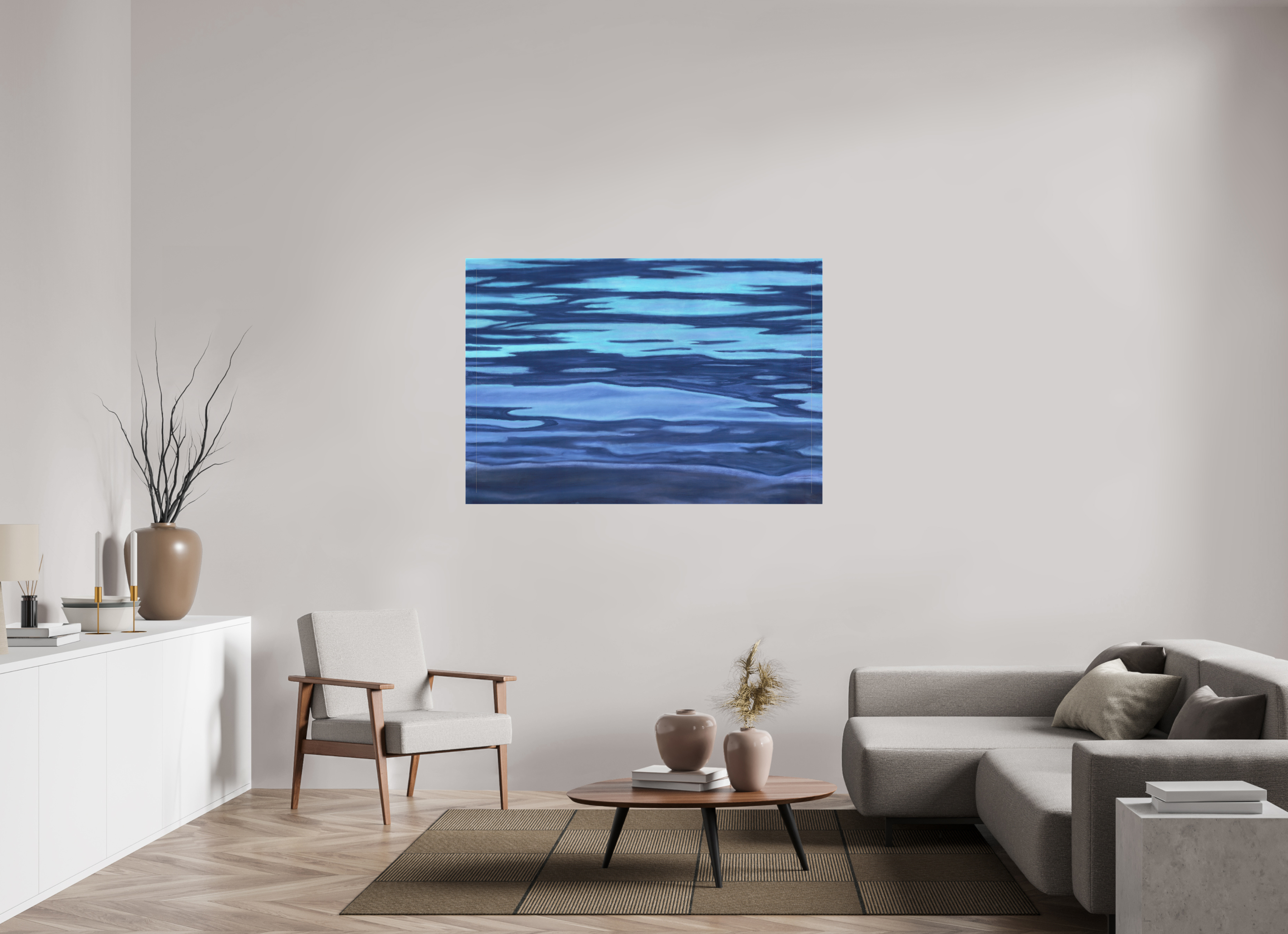 56.9 x 39″, Canvas Matte Calm Day at Otter Rock