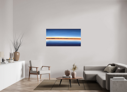 56 x 28″, Canvas Matte Calm Sunset at Netarts Bay