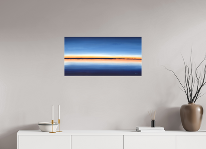 32 x 16″, Canvas Matte Calm Sunset at Netarts Bay