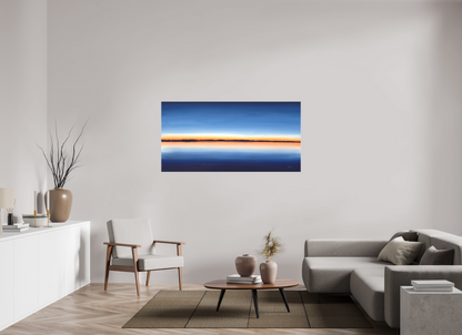 62 x 31″, Canvas Matte Calm Sunset at Netarts Bay